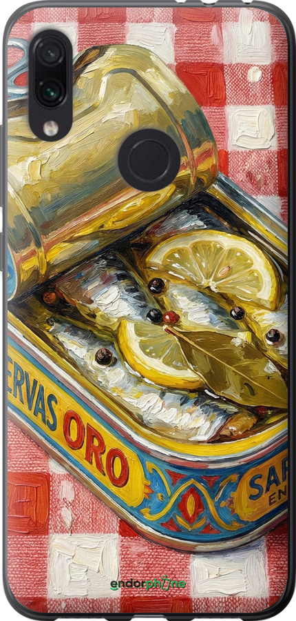 Силіконовий чехол Vintage Sardine Tin Phone для Xiaomi Redmi Note 7 - 6772u-1639 изображение 