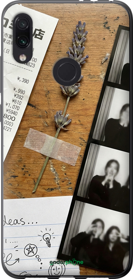 Силиконовый чехол Aesthetic Scrapbook Collage для Xiaomi Redmi Note 7 - 6773u-1639 изображение 
