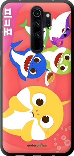 TPU чехол Бейби Шаркс для Xiaomi Redmi Note 8 Pro - 6305b-1783 изображение 