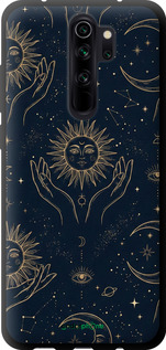 TPU чехол Celestial Harmony: Sun & Moon Gold Mystic Pattern для Xiaomi Redmi Note 8 Pro - 6778b-1783 изображение 
