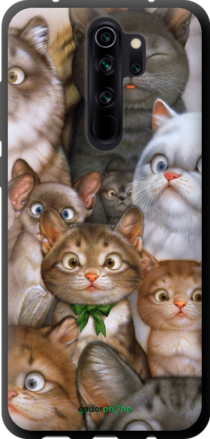 

TPU чорний чохол "Коти" для Xiaomi Redmi Note 8 Pro