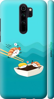 3D пластиковий матовий чехол Суші для Xiaomi Redmi Note 8 Pro - 6354m-1783 изображение 