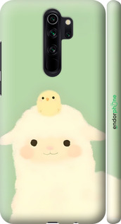 3D пластиковый матовый чехол Барашек и ципленок для Xiaomi Redmi Note 8 Pro - 6369m-1783 изображение 