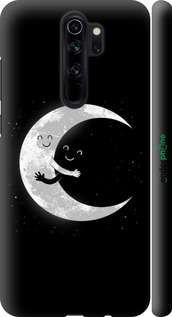 3D пластиковый матовый чехол Лунные объятия для Xiaomi Redmi Note 8 Pro - 6508m-1783 изображение 