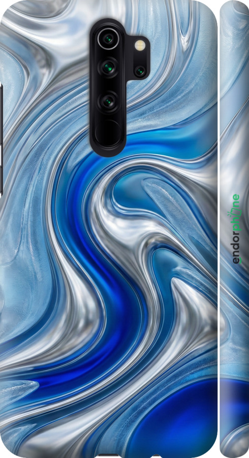 3D пластиковий матовий чехол Liquid Chrome для Xiaomi Redmi Note 8 Pro - 6781m-1783 изображение 
