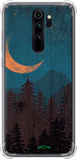Силикон с усиленными углами чехол Звездный лес для Xiaomi Redmi Note 8 Pro - 6480sp-1783 изображение 