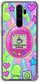 Силикон с усиленными углами чехол 'Y2K Aesthetic Retro Pet: Годуй мене кавою' для Xiaomi Redmi Note 8 Pro изображение 6