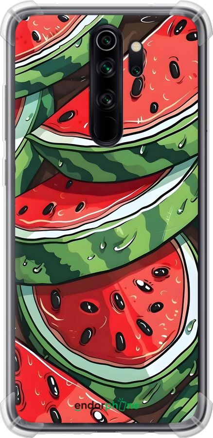 Силіконовий протиударний с посиленими кутами чехол Кавун для Xiaomi Redmi Note 8 Pro - 6315sp-1783 изображение 