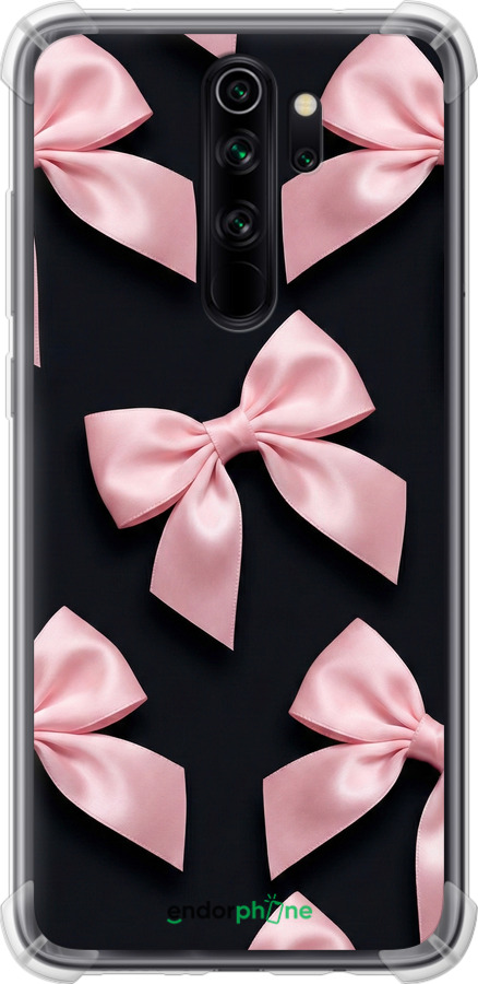 Силикон с усиленными углами чехол Coquette Ribbons Dark Coquette для Xiaomi Redmi Note 8 Pro - 6767sp-1783 изображение 