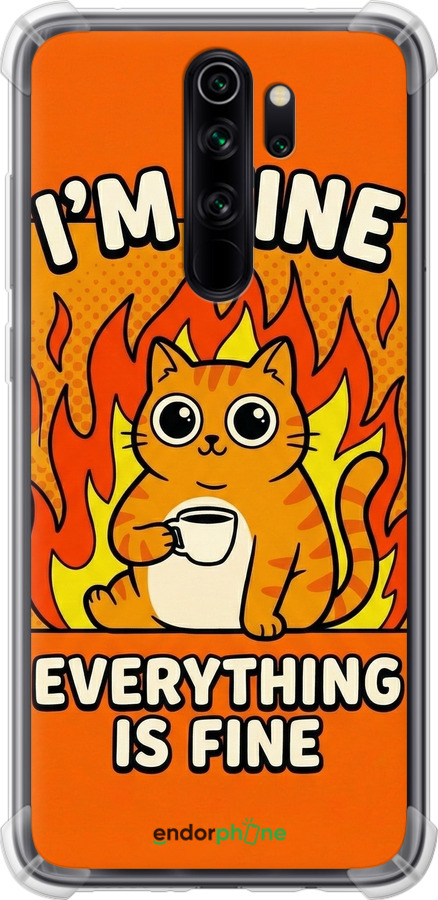 Силикон с усиленными углами чехол Funny Cat для Xiaomi Redmi Note 8 Pro - 6786sp-1783 изображение 