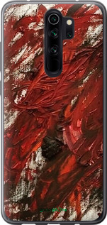 Силиконовый чехол Абстрактная композиция в красных тонах для Xiaomi Redmi Note 8 Pro - 6541u-1783 изображение 