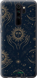 2D пластиковый чехол Celestial Harmony: Sun & Moon Gold Mystic Pattern для Xiaomi Redmi Note 8 Pro - 6778t-1783 изображение 