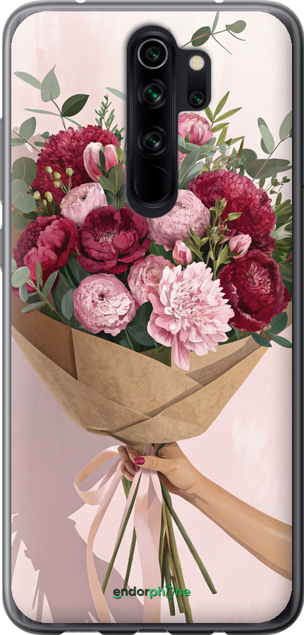 2D пластиковый чехол Пионы 1 для Xiaomi Redmi Note 8 Pro - 6705t-1783 изображение 