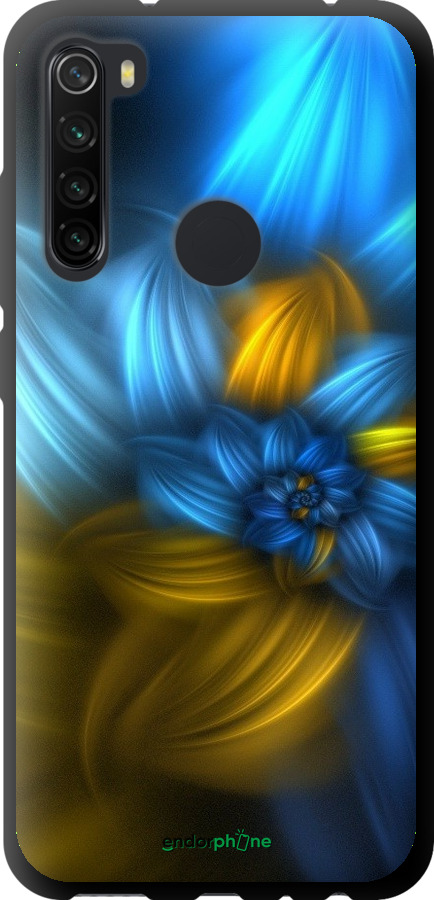 

TPU чорний чохол "Візерунок 46" для Xiaomi Redmi Note 8, Синій