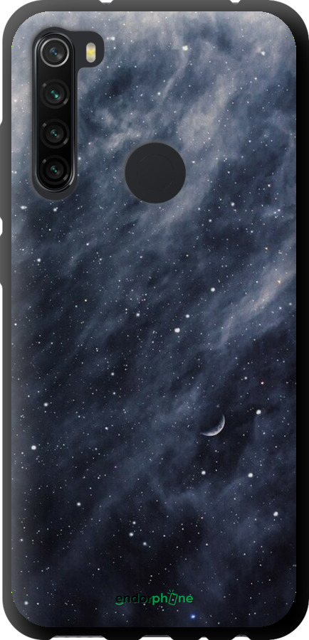 TPU чехол Голубые облака, Голубая луна для Xiaomi Redmi Note 8 - 6398b-1787 изображение 