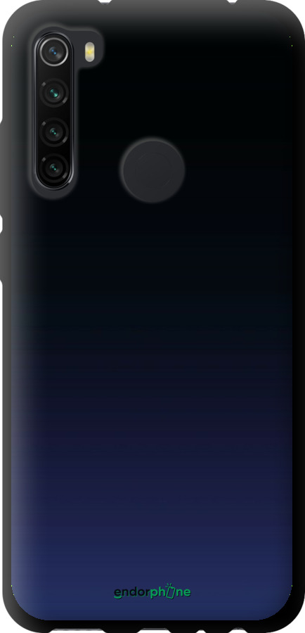 TPU чехол Градиент в тёмно - синем стиле для Xiaomi Redmi Note 8 - 6542b-1787 изображение 