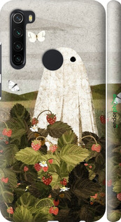 3D пластиковый матовый чехол Клубничные поля и привидения для Xiaomi Redmi Note 8 - 6426m-1787 изображение 