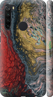 3D пластиковый матовый чехол С изображением абстрактной живописи для Xiaomi Redmi Note 8 - 6530m-1787 изображение 