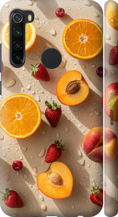 3D пластиковый матовый чехол Фрукты 3 для Xiaomi Redmi Note 8 - 6703m-1787 изображение 