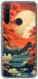 Силикон с усиленными углами чехол Природа японии для Xiaomi Redmi Note 8 - 6327sp-1787 изображение 