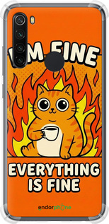 Силіконовий протиударний с посиленими кутами чехол Funny Cat для Xiaomi Redmi Note 8 - 6786sp-1787 изображение 