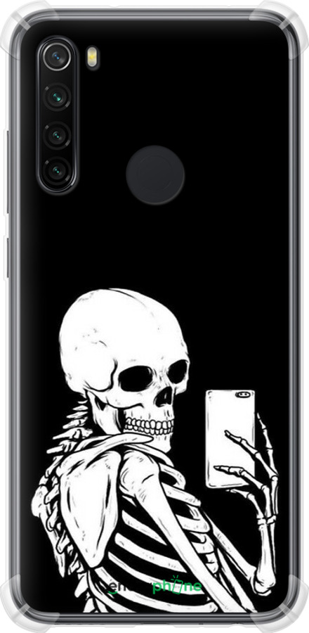 Силикон с усиленными углами чехол Скелет делает Selfie для Xiaomi Redmi Note 8 - 6535sp-1787 изображение 