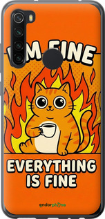 Силиконовый чехол Funny Cat для Xiaomi Redmi Note 8 - 6786u-1787 изображение 