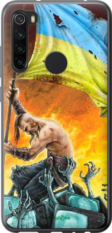 

2D пластиковий чохол "Сильна Україна" для Xiaomi Redmi Note 8, Синій