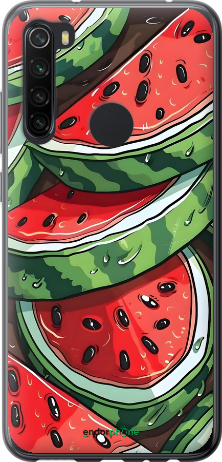 2D пластиковый чехол Арбуз для Xiaomi Redmi Note 8 - 6315t-1787 изображение 