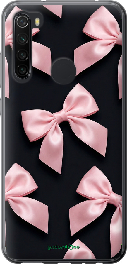 Силіконовий чехол Coquette Ribbons Dark Coquette для Xiaomi Redmi Note 8 - 6767u-1787 изображение 