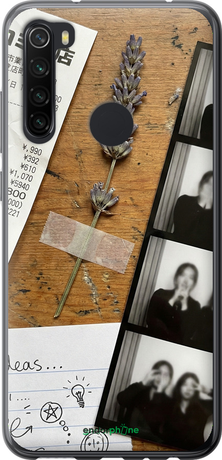 Силиконовый чехол Aesthetic Scrapbook Collage для Xiaomi Redmi Note 8 - 6773u-1787 изображение 