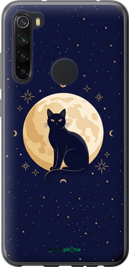 Силиконовый чехол Cute Cat Celestial/Witchy для Xiaomi Redmi Note 8 - 6787u-1787 изображение 