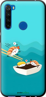 TPU чехол Суши для Xiaomi Redmi Note 8T - 6354b-1818 изображение 