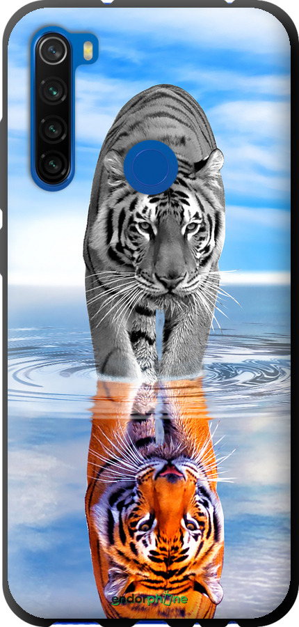 TPU чехол Тигр для Xiaomi Redmi Note 8T - 6016b-1818 изображение 