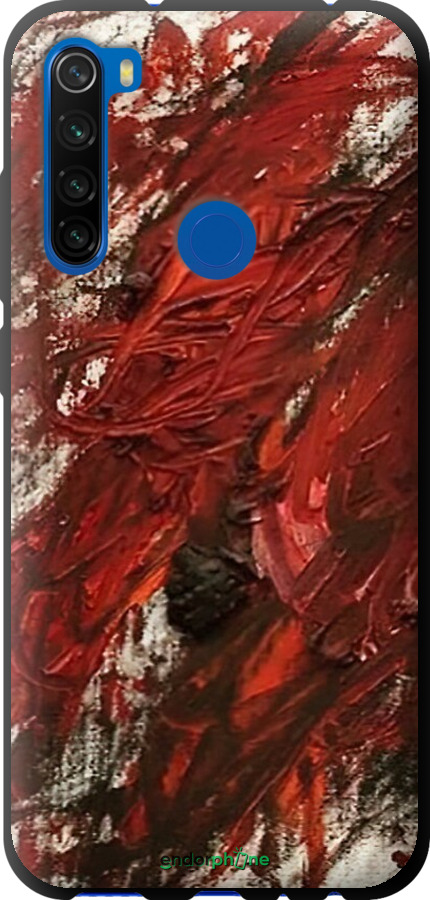TPU чехол Абстрактная композиция в красных тонах для Xiaomi Redmi Note 8T - 6541b-1818 изображение 