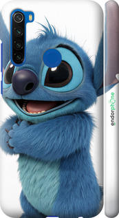3D пластиковий матовий чехол Стіч 1 для Xiaomi Redmi Note 8T - 6686m-1818 изображение 