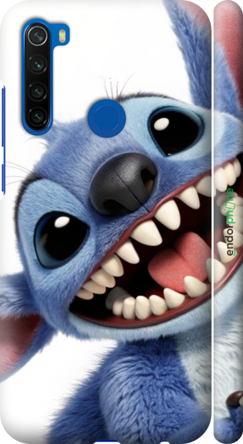 3D пластиковий матовий чехол Стіч для Xiaomi Redmi Note 8T - 6684m-1818 изображение 