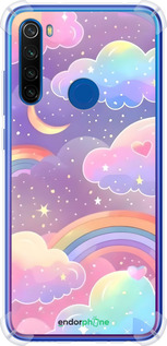 Силіконовий протиударний с посиленими кутами чехол Хмари та веселка для Xiaomi Redmi Note 8T - 6312sp-1818 изображение 