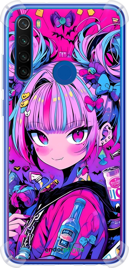 Силикон с усиленными углами чехол Аниме милаха для Xiaomi Redmi Note 8T - 6314sp-1818 изображение 