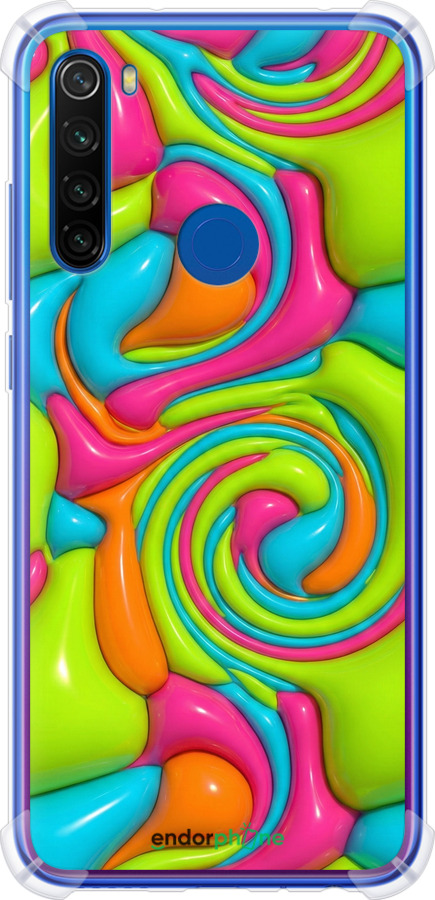 Силикон с усиленными углами чехол Y2K Jelly Dream для Xiaomi Redmi Note 8T - 6780sp-1818 изображение 