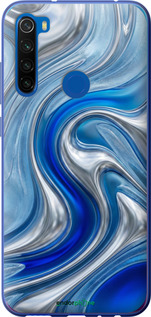 2D пластиковый чехол Liquid Chrome для Xiaomi Redmi Note 8T - 6781t-1818 изображение 