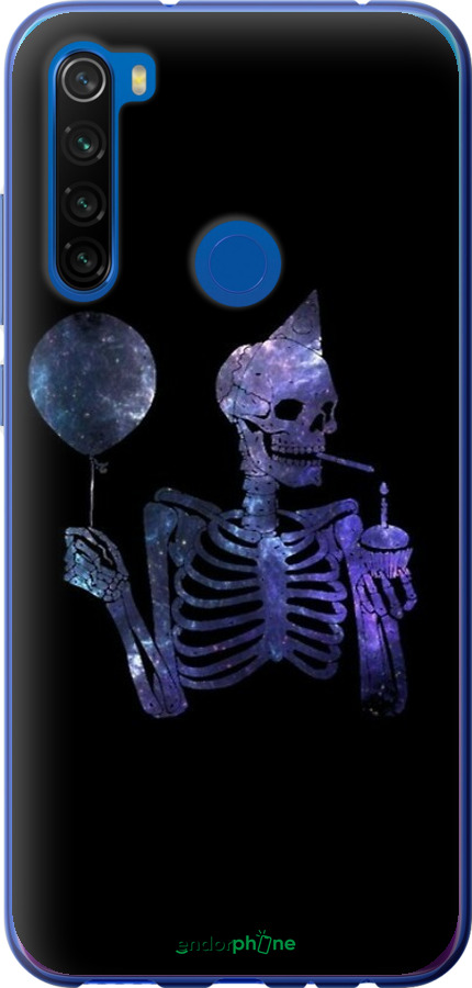 2D пластиковый чехол Скелетное искусство для Xiaomi Redmi Note 8T - 6536t-1818 изображение 