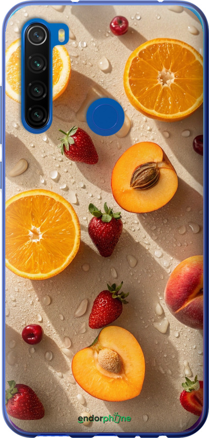 Силіконовий чехол Фрукти 3 для Xiaomi Redmi Note 8T - 6703u-1818 изображение 