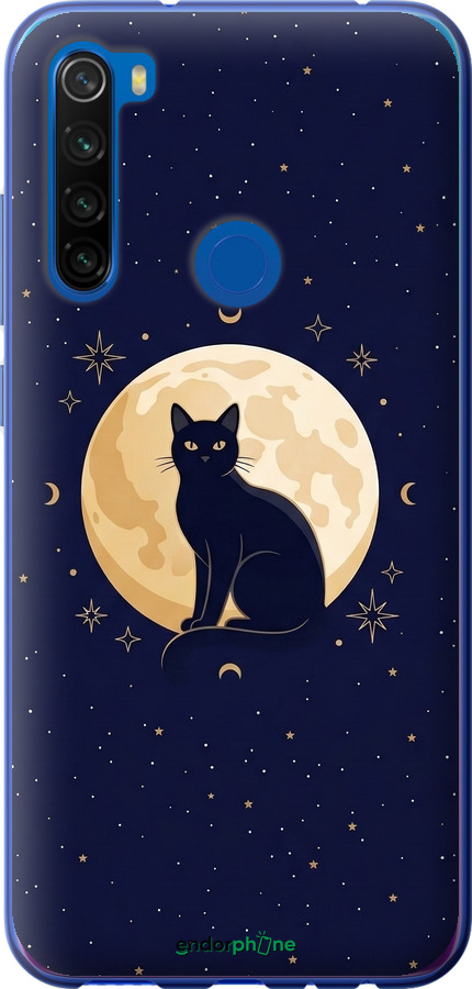 Силиконовый чехол Cute Cat Celestial/Witchy для Xiaomi Redmi Note 8T - 6787u-1818 изображение 