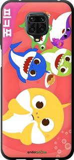 TPU чехол Бейби Шаркс для Xiaomi Redmi Note 9S - 6305b-2029 изображение 