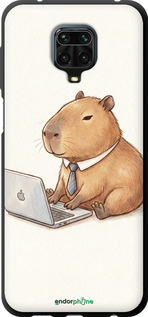TPU чехол Funny Capybara CEO Working для Xiaomi Redmi Note 9S - 6777b-2029 изображение 