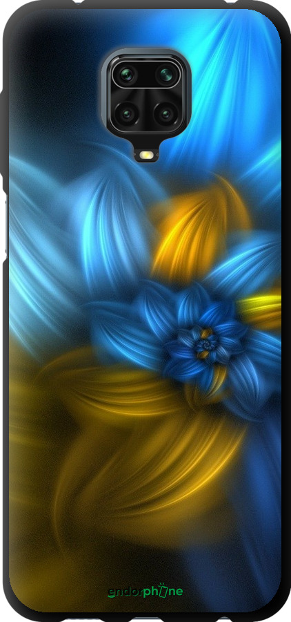 

TPU чорний чохол "Візерунок 46" для Xiaomi Redmi Note 9S, Синій