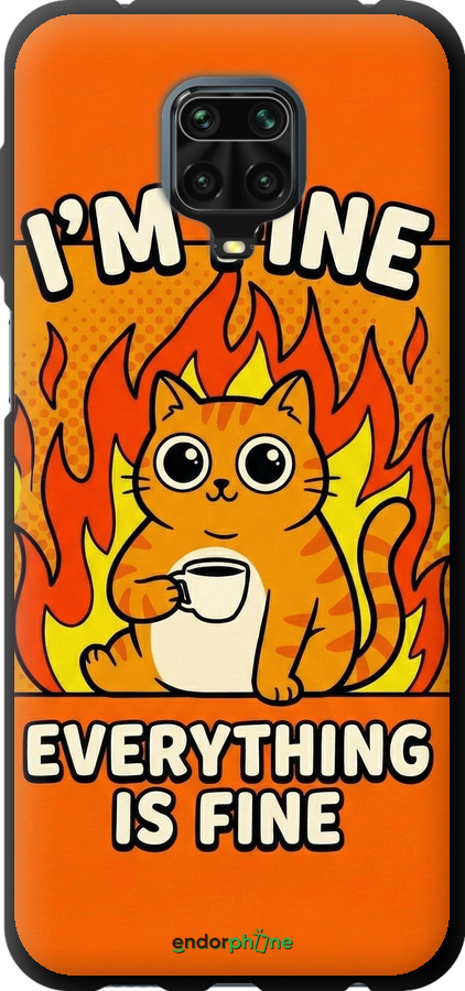 TPU чехол Funny Cat для Xiaomi Redmi Note 9S - 6786b-2029 изображение 