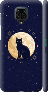 3D пластиковый матовый чехол Cute Cat Celestial/Witchy для Xiaomi Redmi Note 9 Pro - 6787m-1911 изображение 