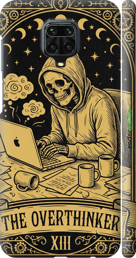 3D пластиковый матовый чехол The Overthinker для Xiaomi Redmi Note 9 Pro - 6774m-1911 изображение 